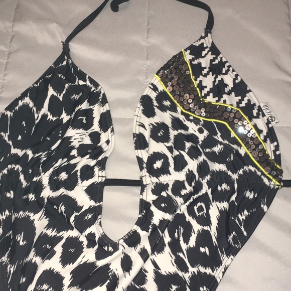Split Sequined Monokini - Picture 2 of 4